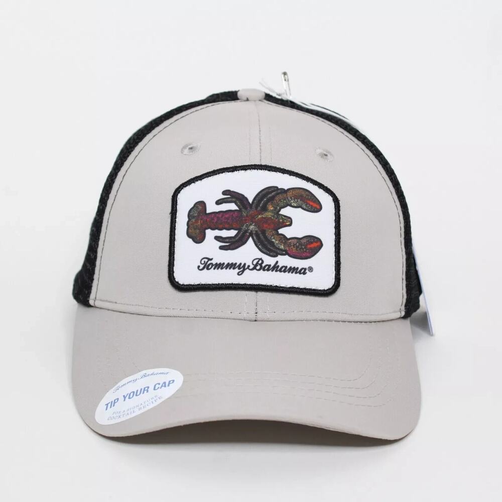 Tommy Bahama Hat Mens Tan Adjustable Dad Cap Logo Preppy Lobster Normcore New
